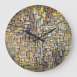 Piet Mondrians tidslösa harmoni Stor Klocka