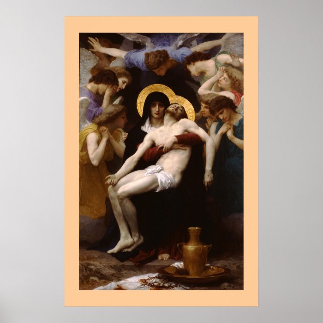 Pieta av Bouguereau Poster (Framsidan)