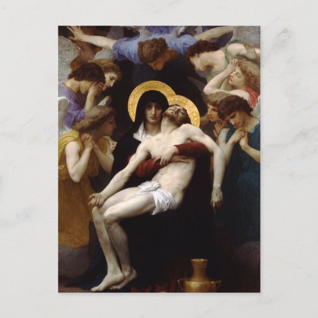 Pieta av Bouguereau Vykort (Framsida)