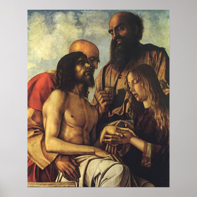 Pieta av Giovanni Bellini, Renaissance Fine Art Poster (Framsidan)