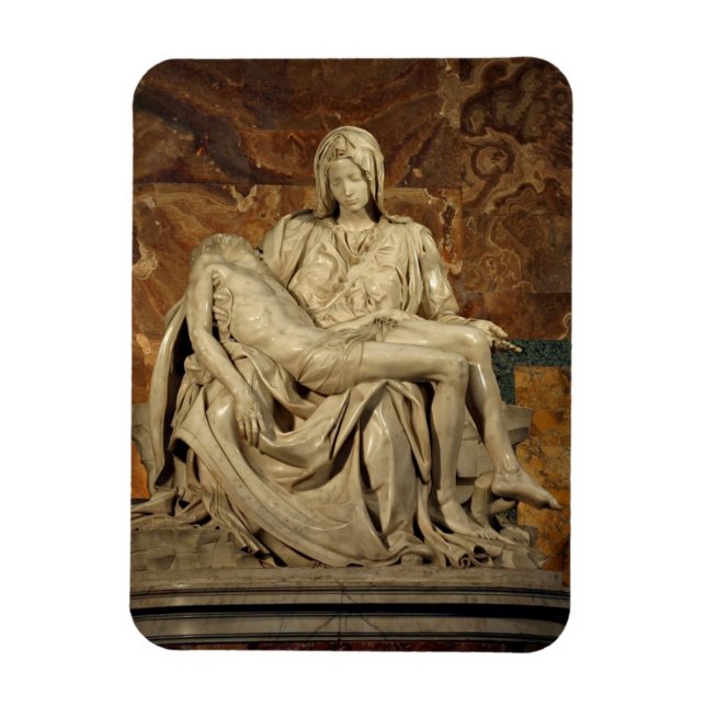 Pieta av Michelangelo Magnet (Vertikal)