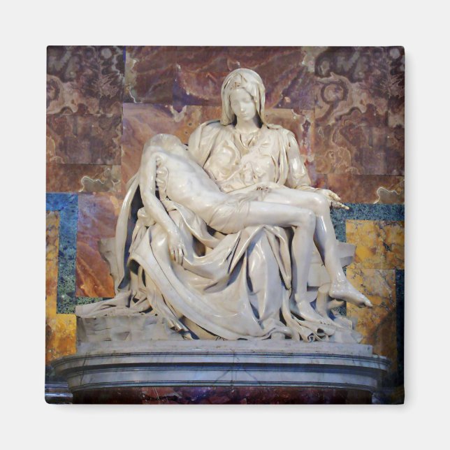 Pieta av Michelangelo Magnet (Framsidan)