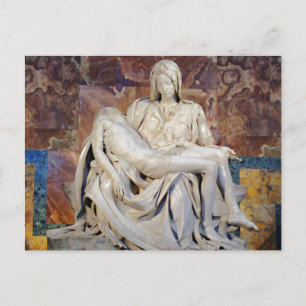 Pieta av Michelangelo Postcard Vykort