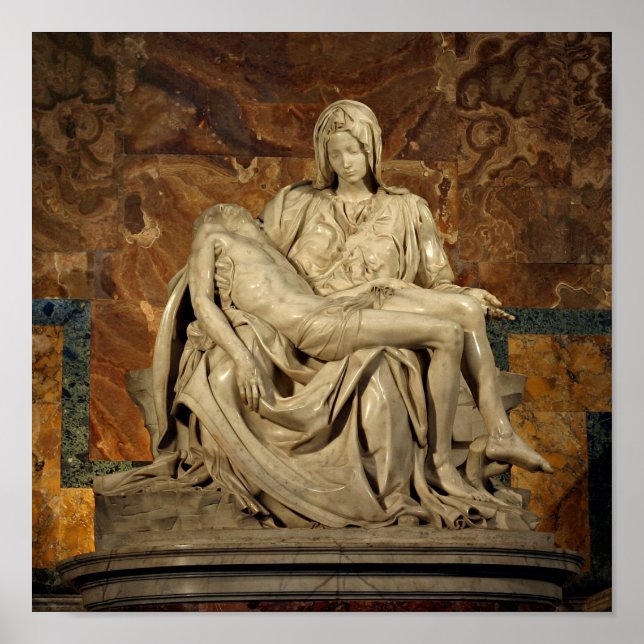 Pieta av Michelangelo Poster (Framsidan)