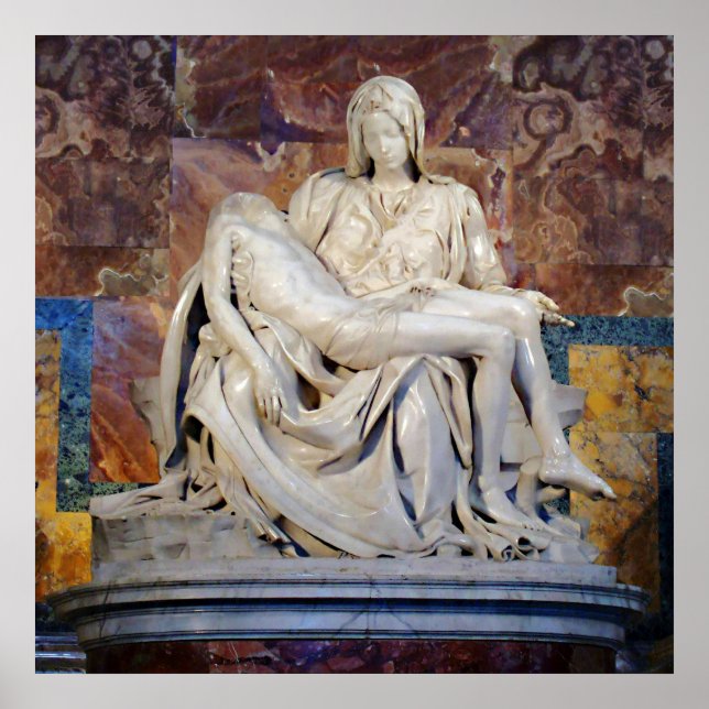 Pieta av Michelangelo Poster (Framsidan)