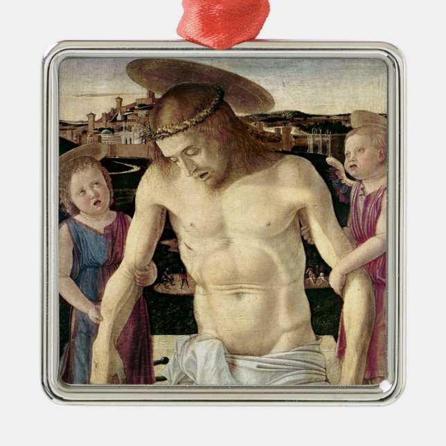 Pieta c.1499 julgransprydnad metall (Framsidan)