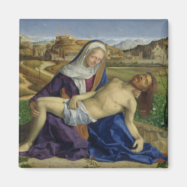 Pieta, c.1505 (olja på skiva) (efter 1996 återstor magnet (Framsidan)
