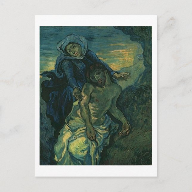 Pietà (efter Delacroix), Van Gogh Fine Art Vykort (Framsida)