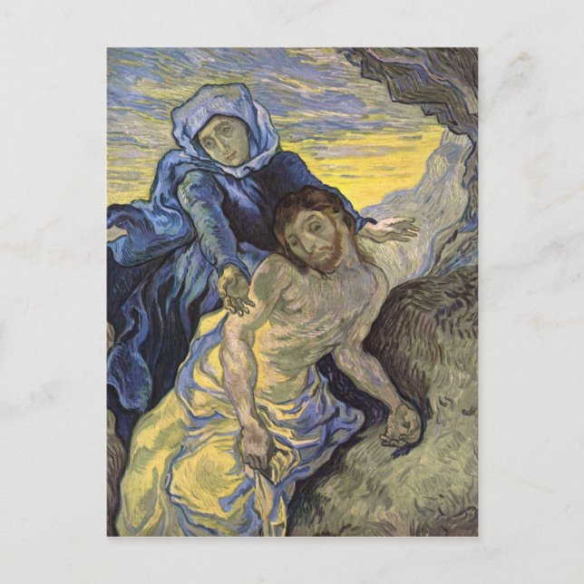Pietà (efter Delacroix), Van Gogh Fine Art Vykort (Framsida)