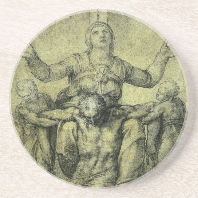 Pieta för Vittoria Colonna från Michelangelo Underlägg (Framsidan)