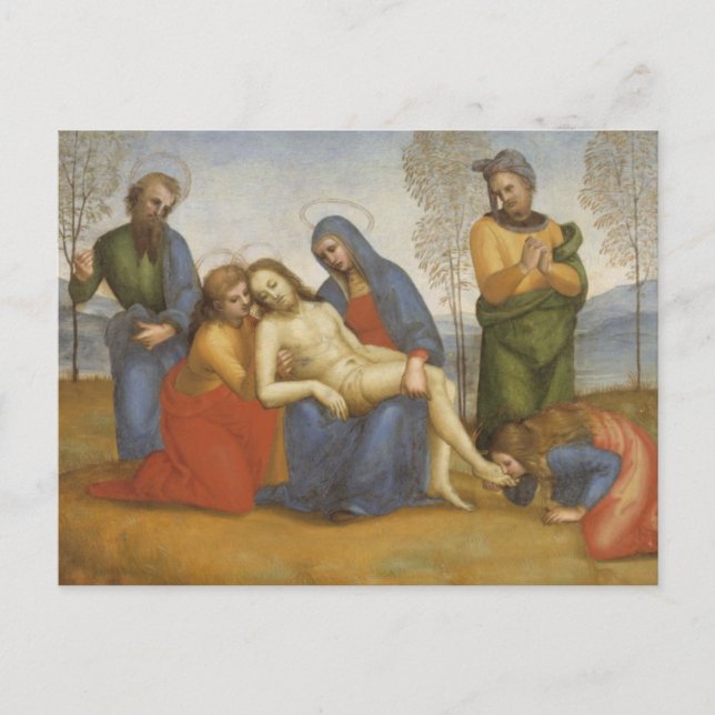 Pieta från Raphael Postcard Vykort (Framsida)