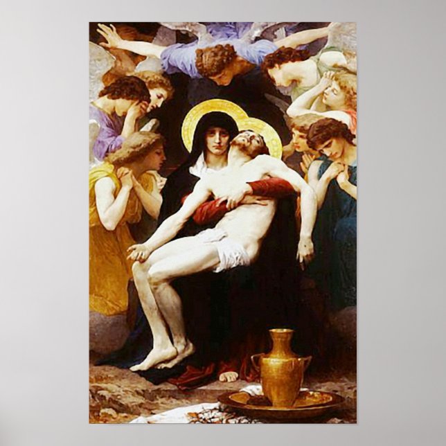 Pieta Jesus Crucifixion Lamentation Virgin Mary 02 Poster (Framsidan)