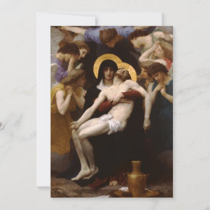 Pieta Jesus Kristus och Virgin Mary Inbjudningar