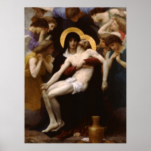 Pieta Jesus Kristus och Virgin Mary Poster