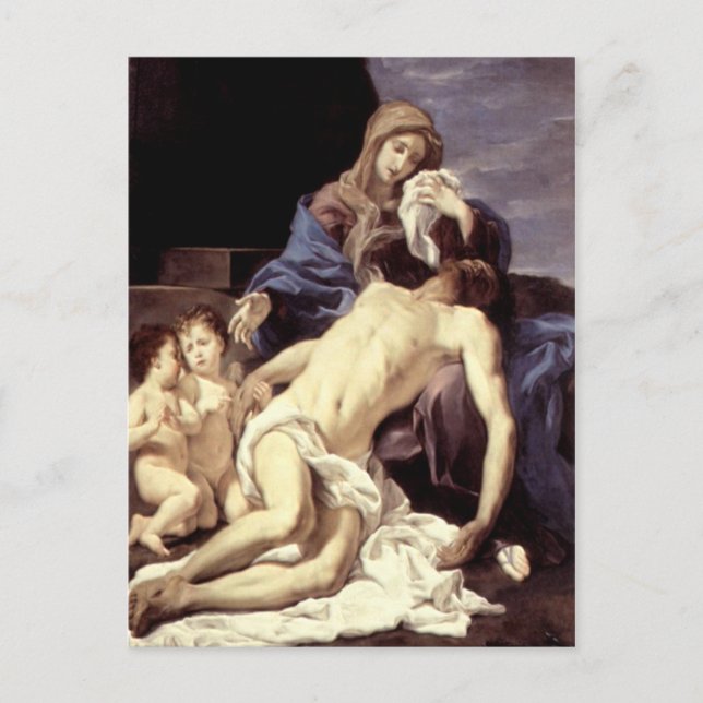 Pieta - Lamentation of Jesus - Baciccio Vykort (Framsida)