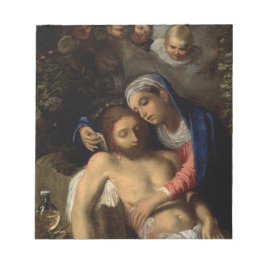 Pietà (Mary och Jesus) (av Adam Elsheimer) Anteckningsblock