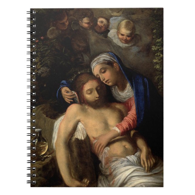 Pietà (Mary och Jesus) (av Adam Elsheimer) Anteckningsbok (Framsidan)