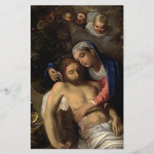 Pietà (Mary och Jesus) (av Adam Elsheimer) Brevpapper