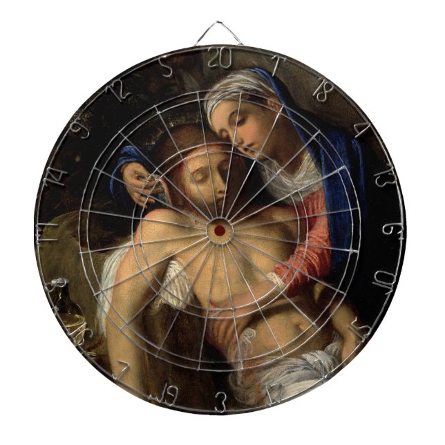 Pietà (Mary och Jesus) (av Adam Elsheimer) Darttavla (Framsidan)