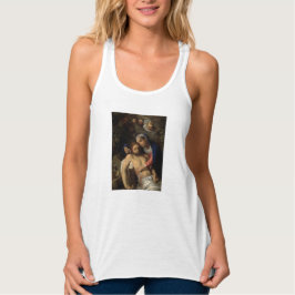 Pietà (Mary och Jesus) (av Adam Elsheimer) Linne Med Racerback