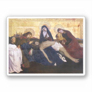 Pietà of Villeneuve-lès-Avignon Kvadratisk Klister Klistermärken