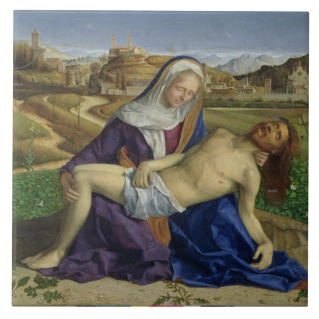 Pietaen, c.1505 (olja på panel) (posta restoren kakelplatta (Framsidan)