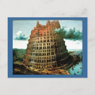 Pieter Bruegel är "Little" Torn i Babel Vykort