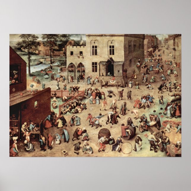 Pieter Bruegel-Child's play Poster (Framsidan)