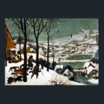 Pieter Bruegel, de äldre jägarna i Snö Poster<br><div class="desc">En plats i en vinterby som skildrar tre jägare som återvänder från en expedition som åtföljdes av deras hundar enligt målningen av Pieter Bruegel den äldre.</div>