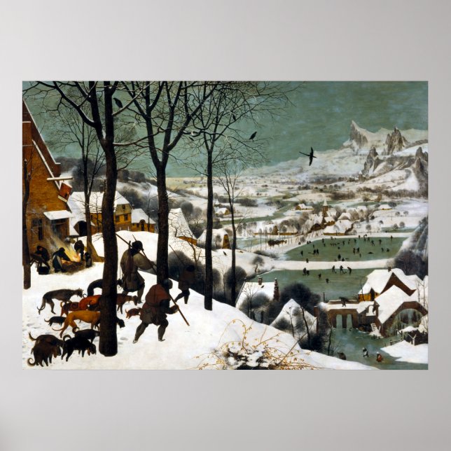 Pieter Bruegel, de äldre jägarna i Snö Poster (Framsidan)
