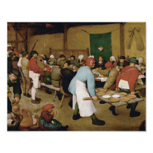Pieter Bruegel de Elder - Jordbrukaren Bröllop Fototryck