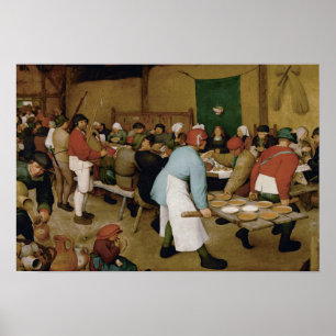 Pieter Bruegel de Elder - Jordbrukaren Bröllop Poster