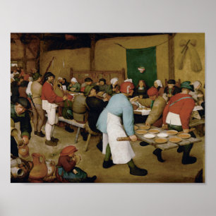 Pieter Bruegel de Elder - Jordbrukaren Bröllop Poster