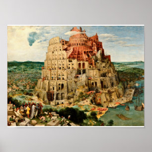 Pieter Bruegel den äldre - Babylon Poster