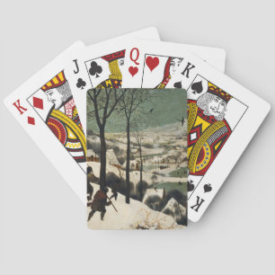Pieter Bruegel den äldre - jägare i Snö Casinokort