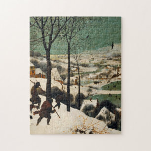 Pieter Bruegel den äldre - jägare i Snö Pussel