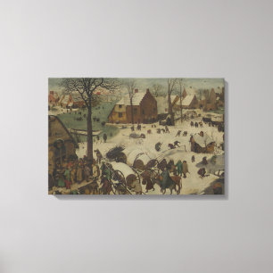 Pieter Bruegel den äldre - Numrering i Betlehem Canvastryck
