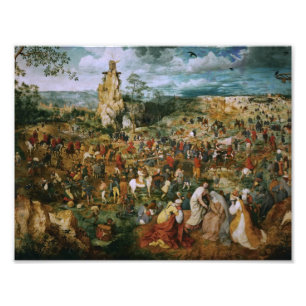 Pieter Bruegel, den äldre processen till Calvariat Fototryck