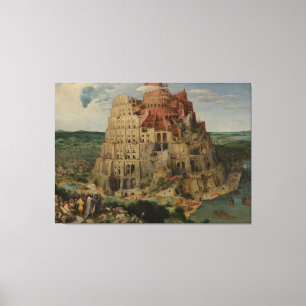 Pieter Bruegel den äldre Tornen Babel Canvastryck