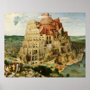Pieter Bruegel den äldre - Tornen Babel Poster