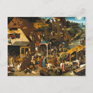 Pieter Bruegel, det äldre-nederländska ordspråket Vykort