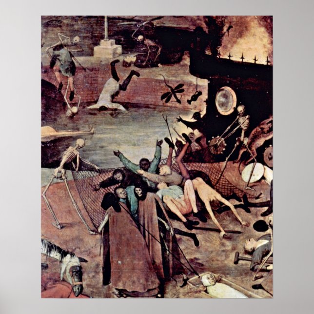 Pieter Bruegel Elder - Dödsdetaljens triumf Poster (Framsidan)
