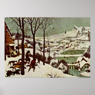 Pieter Bruegel fläder - jägarna i snön Poster
