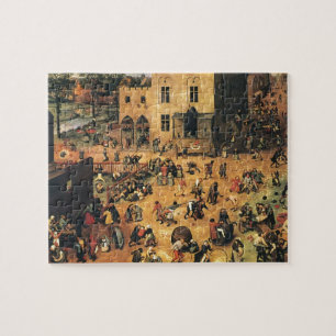 Pieter Bruegel Fläderbarnens lekar Pussel
