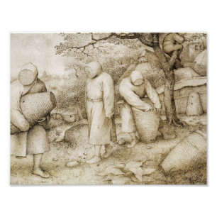Pieter Bruegel fläderen - beekeepersna Fototryck
