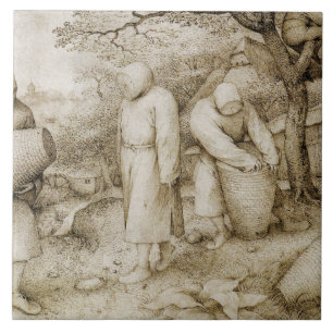 Pieter Bruegel fläderen - beekeepersna Kakelplatta