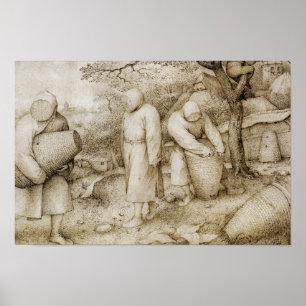 Pieter Bruegel fläderen - beekeepersna Poster