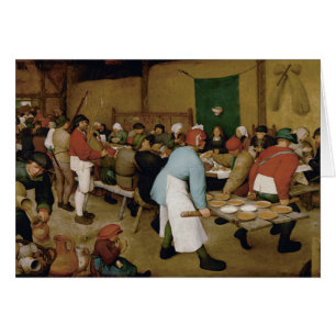 Pieter Bruegel fläderen - bondaktigt bröllop Hälsningskort