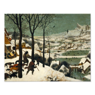 Pieter Bruegel fläderen - jägare i snön Fototryck