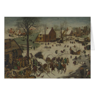 Pieter Bruegel fläderen - numrera på Bethlehem Hälsningskort